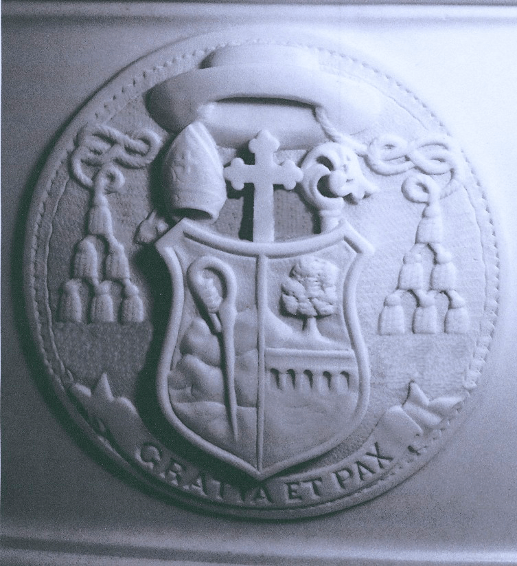 Bishop Heiss coat of arms from tomb stone