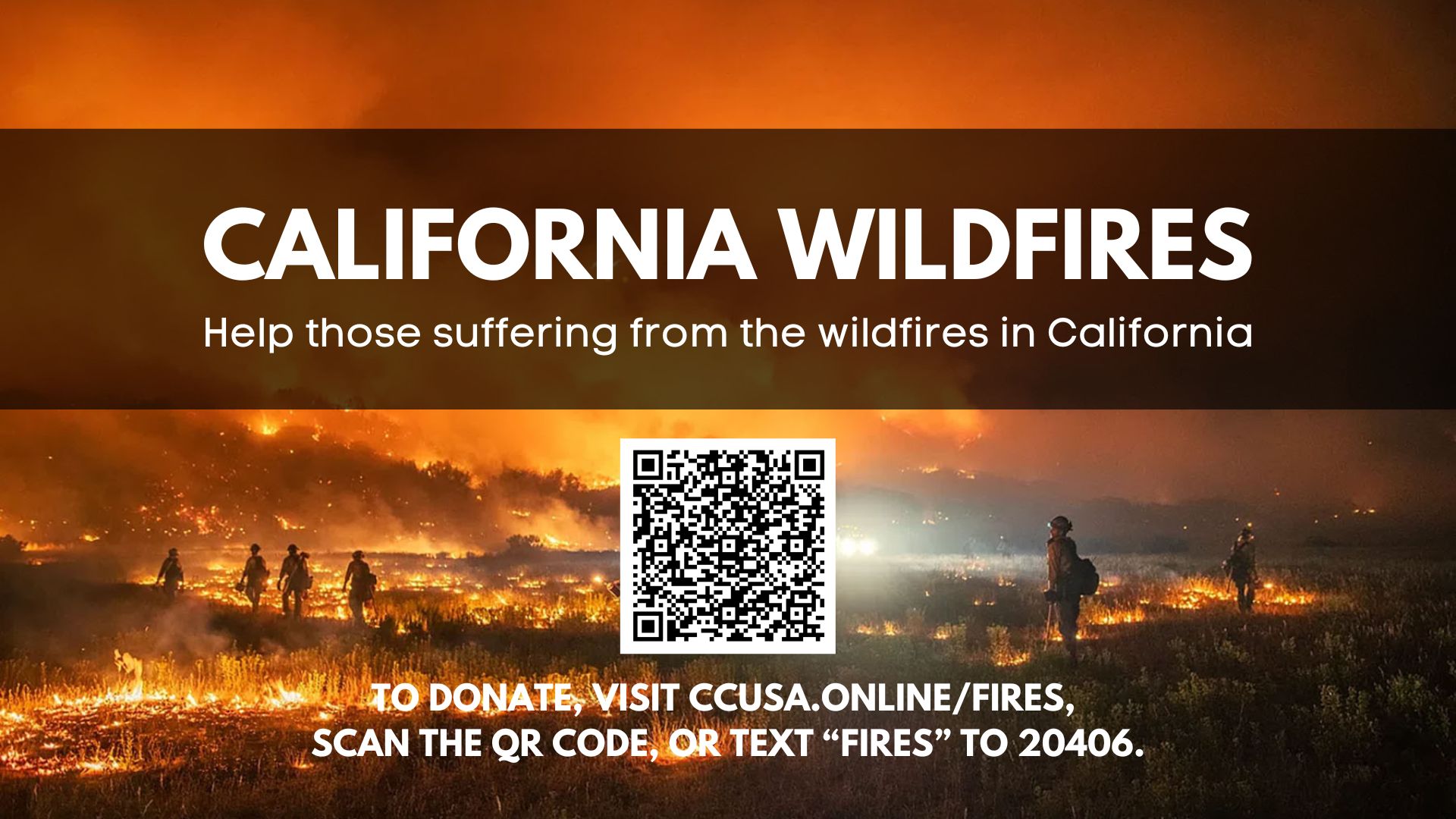 Black and red Realistic Wildfire Natural Disaster Landscape Classroom Poster (Video)